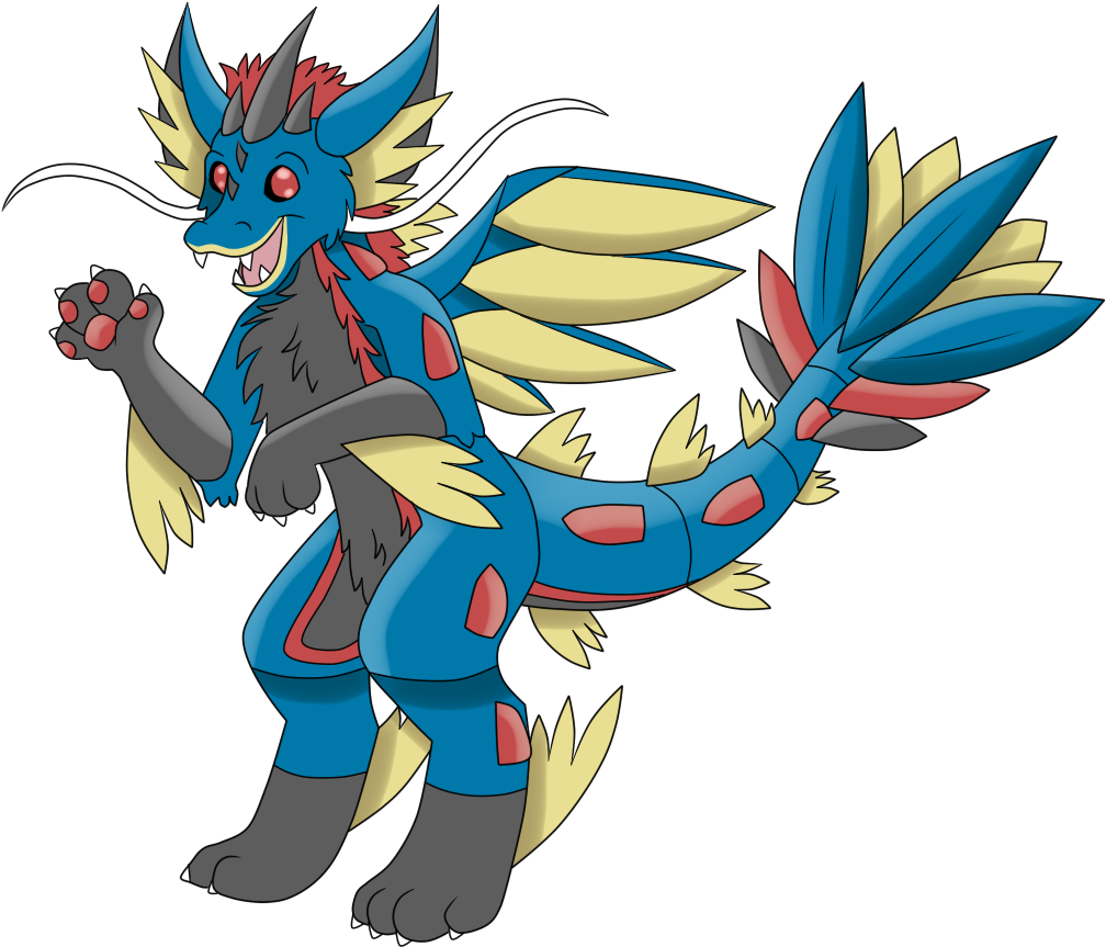 Original Mega Gyarados Dad - Gyarados (1280x1138), Png Download