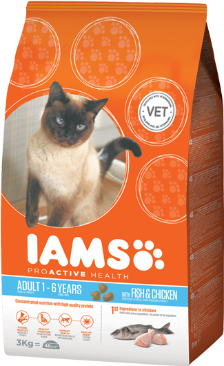 Iams™ Adult Wild Ocean Fish & Chicken - Iams Cat Food Kitten (422x560), Png Download