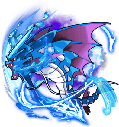 Gyarados Is A Serpentine Chinese Dragon Like Pokémon - Illustration (420x420), Png Download