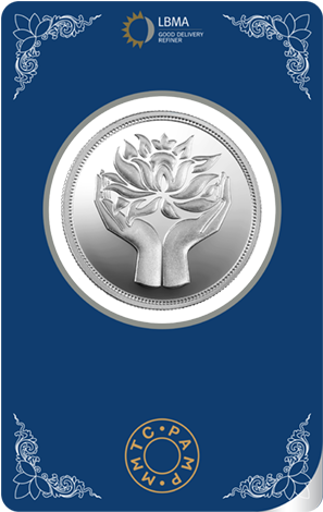 Lotus Silver Round - Silver (470x470), Png Download