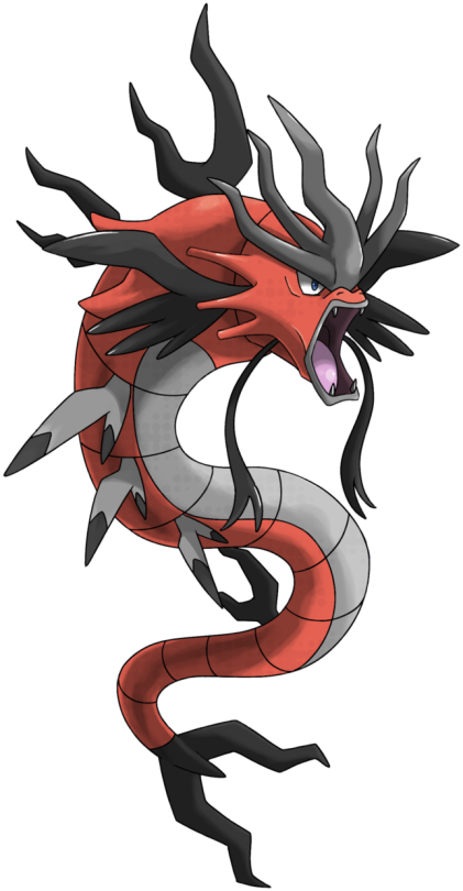 Emperor Gyarados - Pokemon Formas Alola Fake (421x810), Png Download