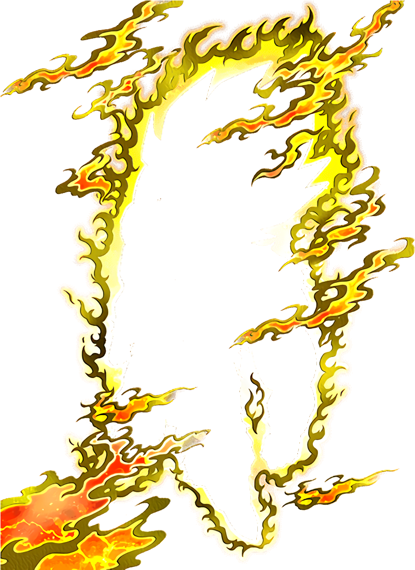 Super Saiyan Effects Png - Dokkan Battle Card Effect (426x568), Png Download