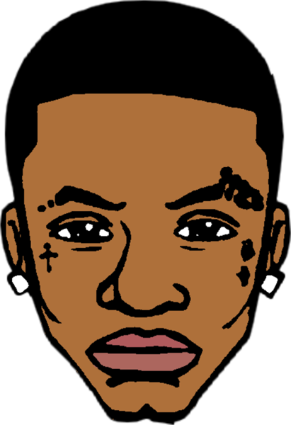 Soulja Boy Logo Png - Soulja Boy Cartoon Face (411x600), Png Download