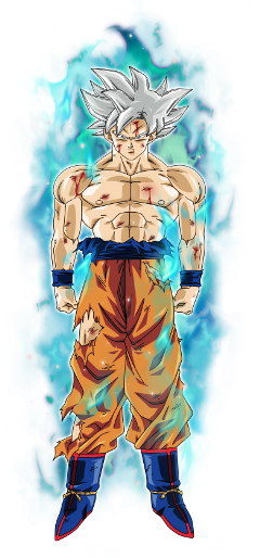 Dragonballsuper Goku Freetoedit - Goku Ultra Instinto Fondo Blanco (240x514), Png Download