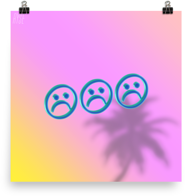 Sad Day - Aesthetics (1000x1000), Png Download