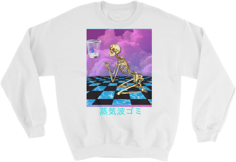Ｐｎｇ - Sweatshirt - Vaporwave Fashion - Fashion (1000x1000), Png Download