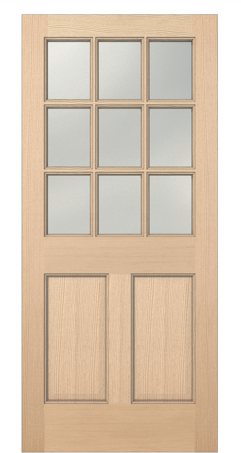Authentic Wood Glass Panel Exterior Door - Screen Door (772x1499), Png Download
