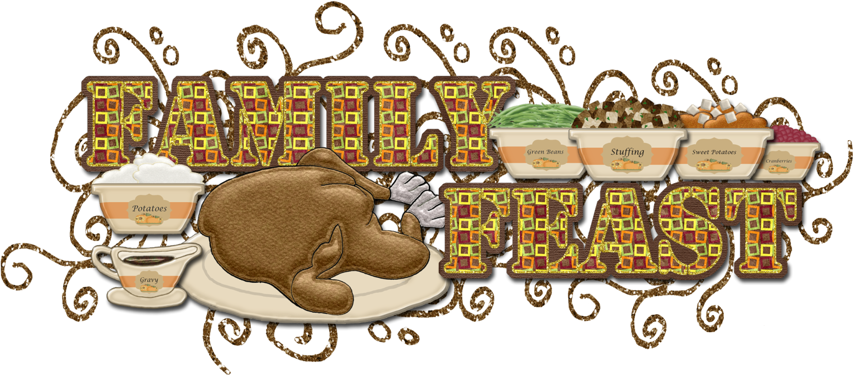 Mixed Word Art - Cartoon (1831x870), Png Download