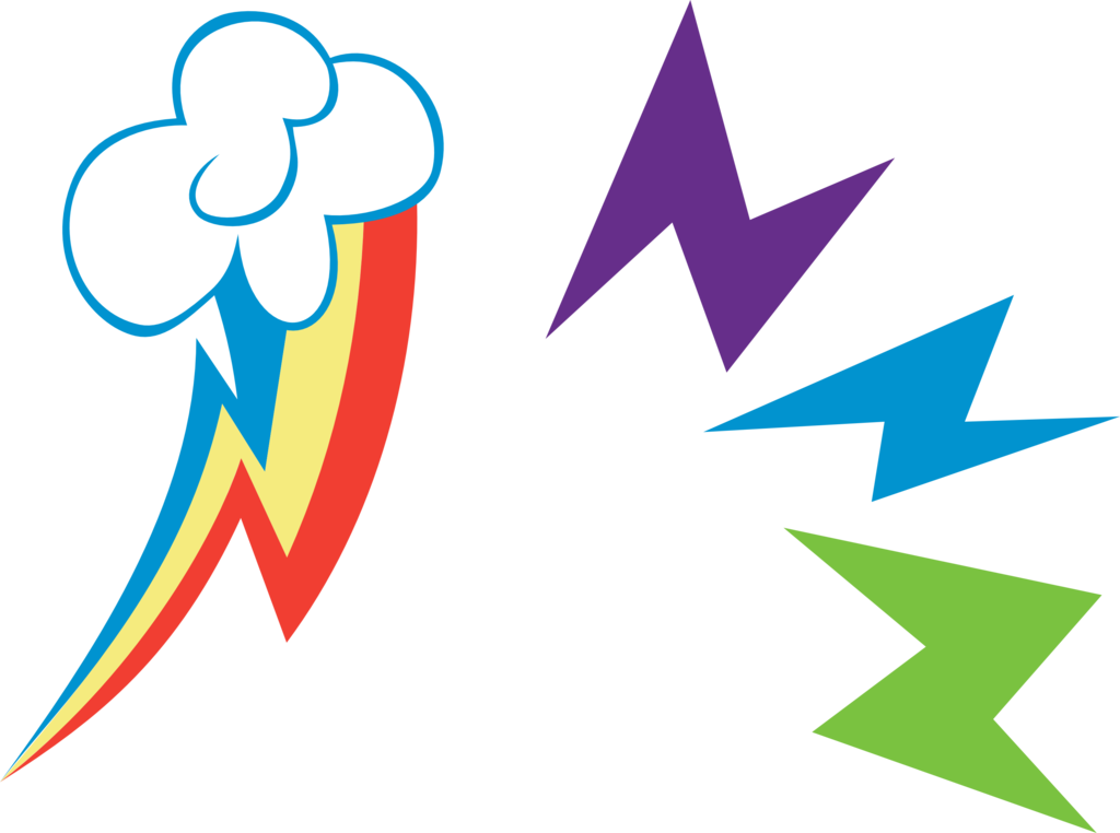 Rainbow Dash Cutie Mark Png Image - Rainbow Dash Cutie Mark (1024x762), Png Download