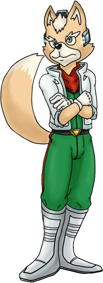 Name's Fox, Fox Mccloud - Fox Mccloud (569x962), Png Download