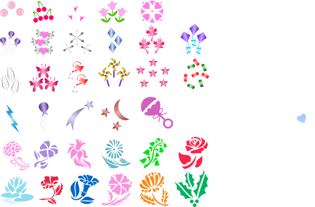 G Marks Year Three By Kaylathehedgehog On - Mlp G1 Cutie Marks (1024x672), Png Download