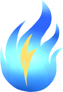 Mlp Lightning Cutie Mark (530x398), Png Download