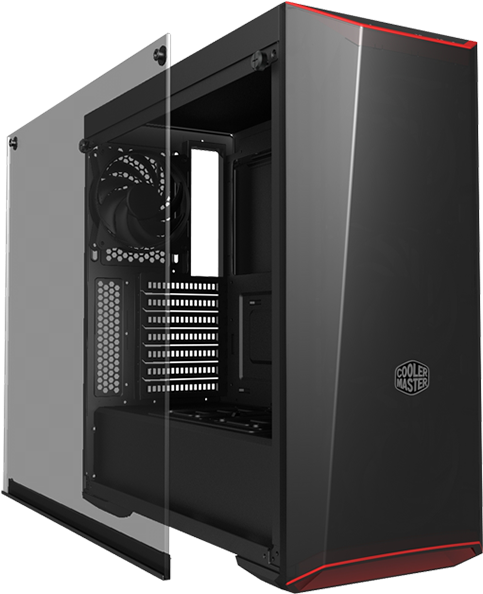 Tempered Glass Side Panel - Cooler Master (783x601), Png Download
