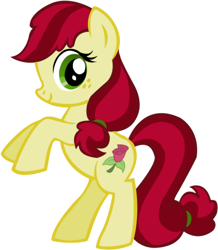 Roseluck - Red My Little Pony Name (885x902), Png Download