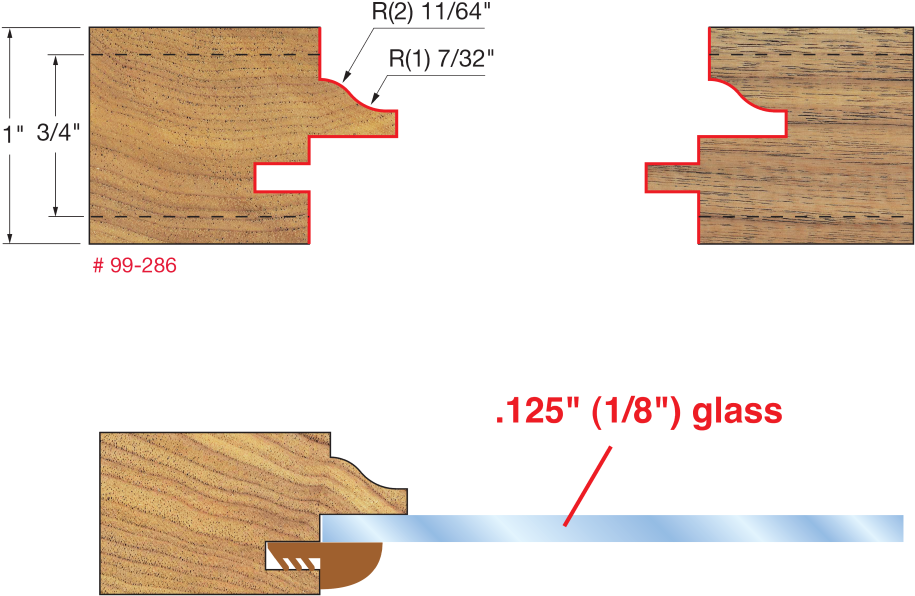 Download Freud 99 286 Glass Panel Cabinet Door Router Bit Set