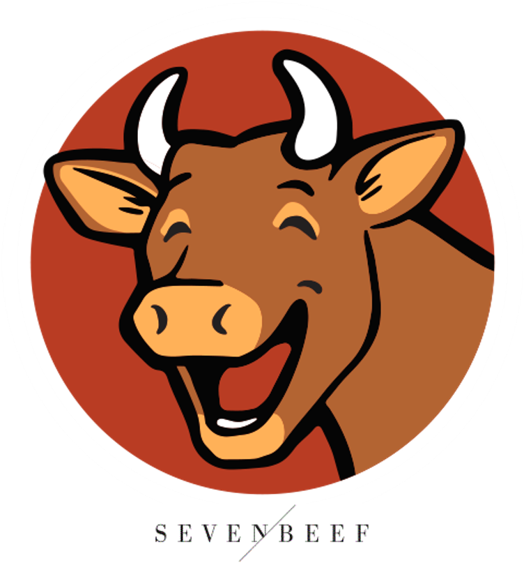 Seven Beef Logo (782x825), Png Download