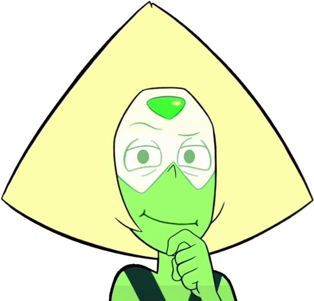 Green Yellow Vertebrate Head Cartoon Fictional Character - Steven Universe Peridot Png (680x602), Png Download
