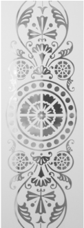 Nice Design Ideas Etched Glass Panels Victorian Door - Glass Etching (585x329), Png Download