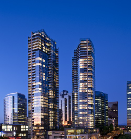 Luxury Condo With Full Amenities In Bellevue, Minutes - Bellevue Towers (800x533), Png Download