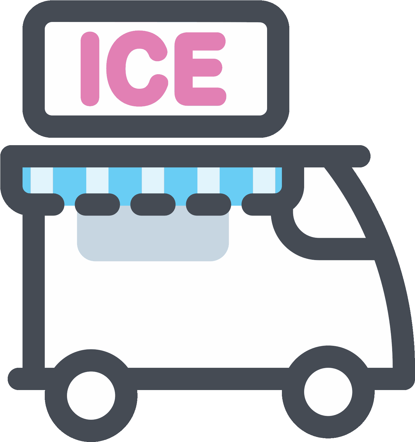 Emoji Pop Ice Cream In A Cone Sun Behind Set Of Clouds - Icon (1600x1600), Png Download