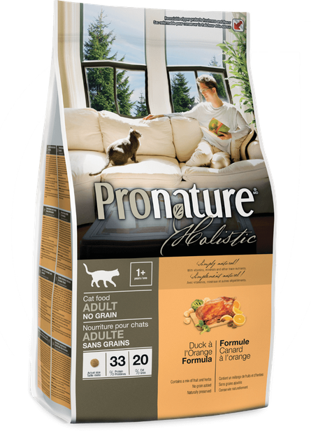 Product Image - Pronature Holistic Grain-free Duck Cat Food - 6# (445x616), Png Download