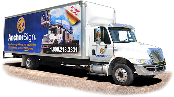 Box Truck Hi-res With Ground - Trailer Truck (600x344), Png Download