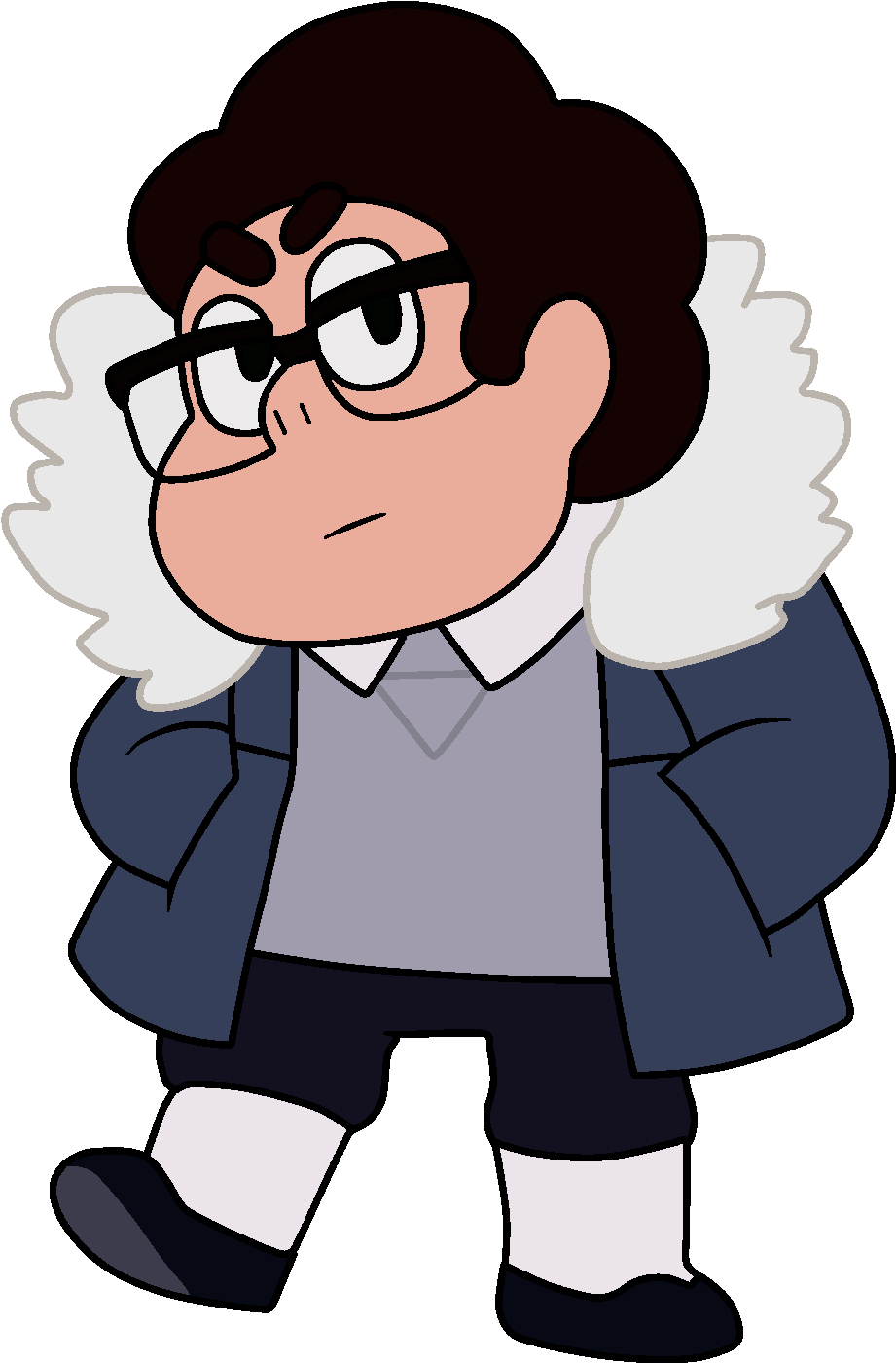 Hipster Steven Png - Steven Universe Steven Hipster (1000x1485), Png Download