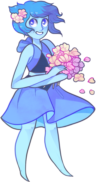 I May Or May Not Have A Obsession With Lapis Lazuli - Steven Universe Lapis Lazuli Flower (424x754), Png Download