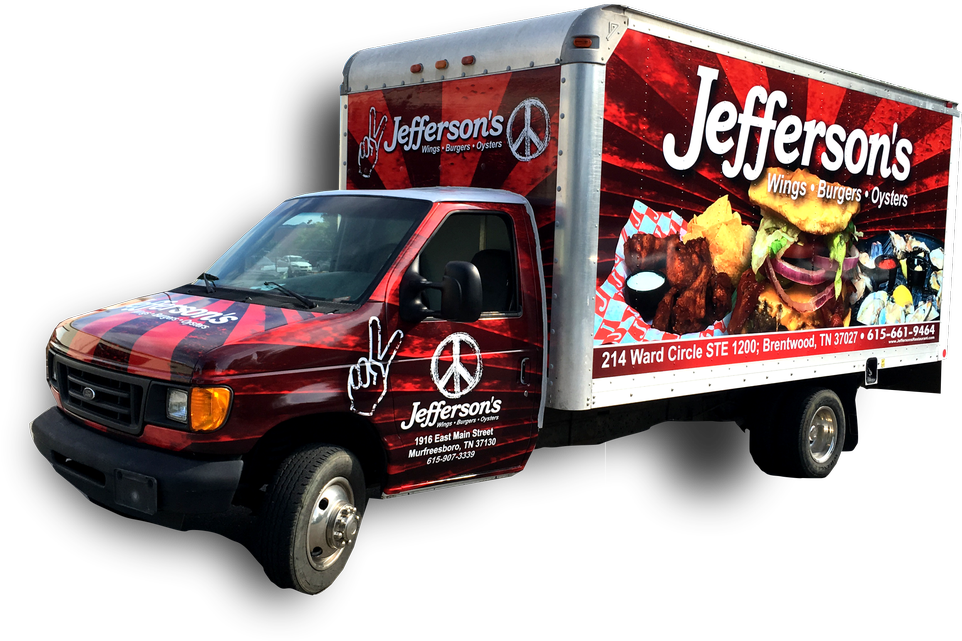 Box Truck Wraps - Commercial Vehicle (1000x711), Png Download