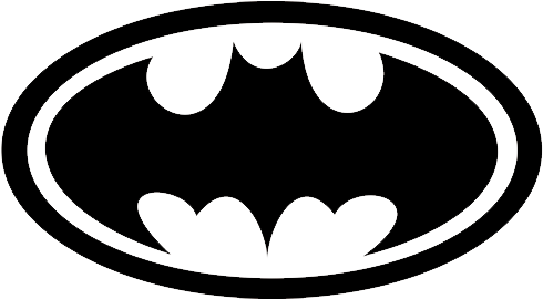 Batman Logo Classic The Decal Junkie - Batman Logo (500x500), Png Download