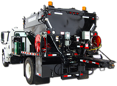 Truck Mount, Asphalt Truck, Asphalt Truck Mount, Asphalt - Truck Mounted Asphalt Hot Box (400x308), Png Download