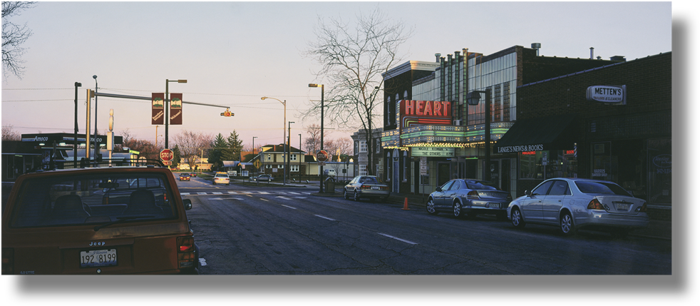 Heart Nocturne / Harvest Moon , 2007-2008 Acrylic On (1000x448), Png Download