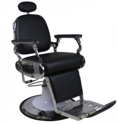 Detroit Barber Chair Black - Jaguar Barber Chair (500x404), Png Download