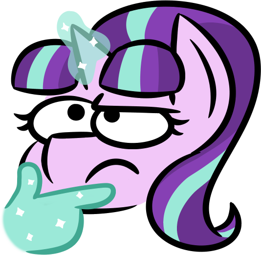 Glimglam, Emoji, Emoticon, Female, Frown, Glowing Horn, - Discord Emoji Starlight Glimmer (534x523), Png Download