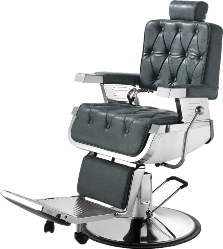 Hair Salon Furniture Set Barber Vintage - Sillon De Barbero Banus (726x812), Png Download