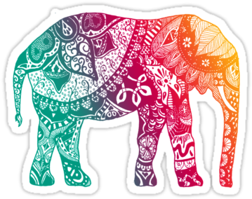What Do Your Laptop Stickers Say About You - Mandalas De Animales A Color (375x360), Png Download