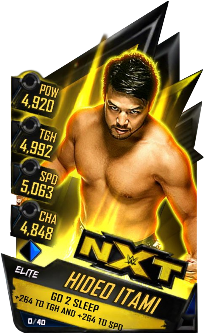 Hideoitami - Common Hideoitami - Uncommon Hideoitami - Wwe Supercard Austin Aries (733x1158), Png Download