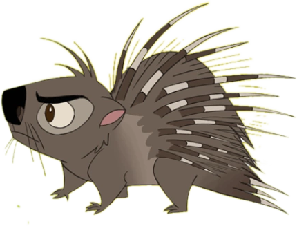 Male-porcupine - Lion Guard Three Porcupine (430x327), Png Download