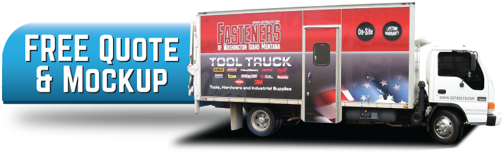 Boxtruck Quote Button - Trailer Truck (750x250), Png Download