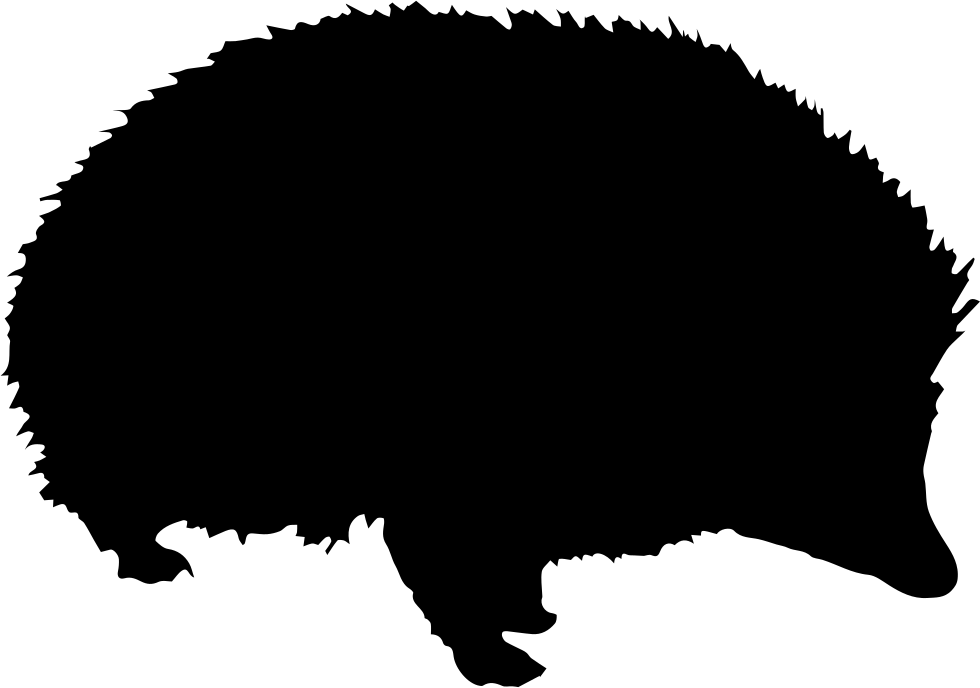 Png File - Silueta Puercoespin Png (980x688), Png Download