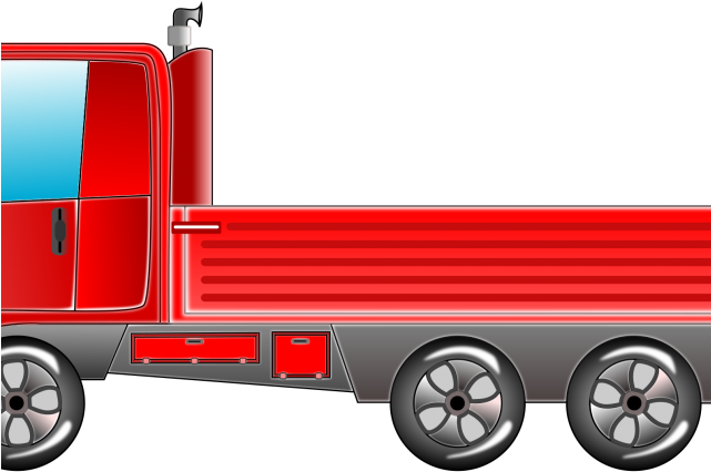 Truck Clipart Box Truck - Elf Truck Clipart (640x480), Png Download