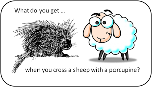 Sheep Porcupine - Eid Mubarak Sheep Png (300x173), Png Download
