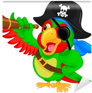 Pirate Parrot Cartoon Png - Pirate Parrot (400x400), Png Download