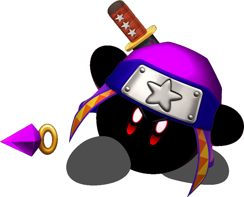 Spade - Ninja Kirby (1000x795), Png Download