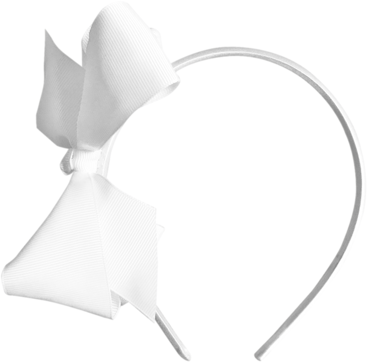 Download Image Of White Bow Headband Headband PNG Image with No Background