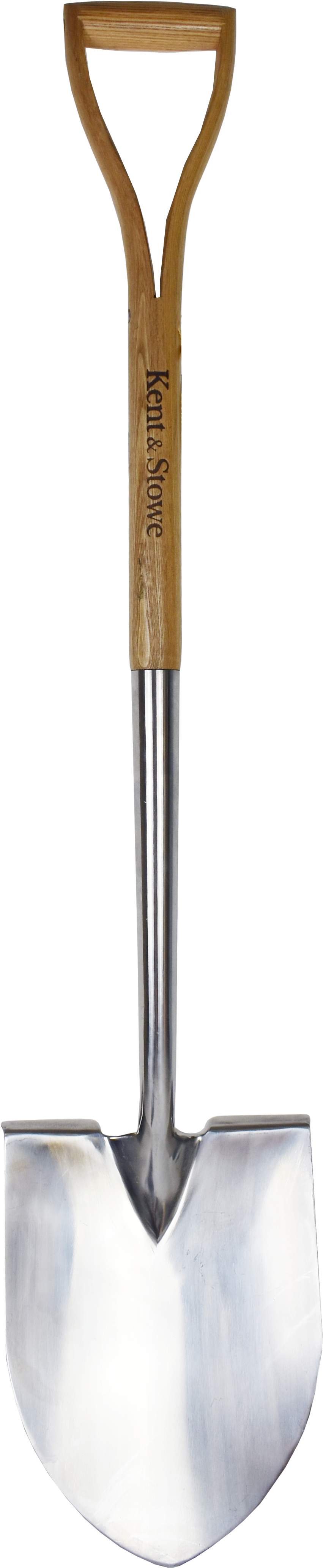 Stainless Steel Pointed Spade - Shovel (2362x4276), Png Download