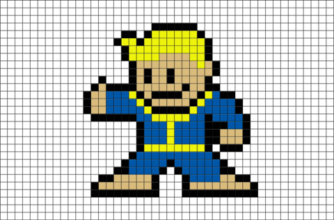 Pixel Pals Fallout (480x317), Png Download