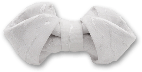Folding In White Bow Tie - Buckle (595x595), Png Download
