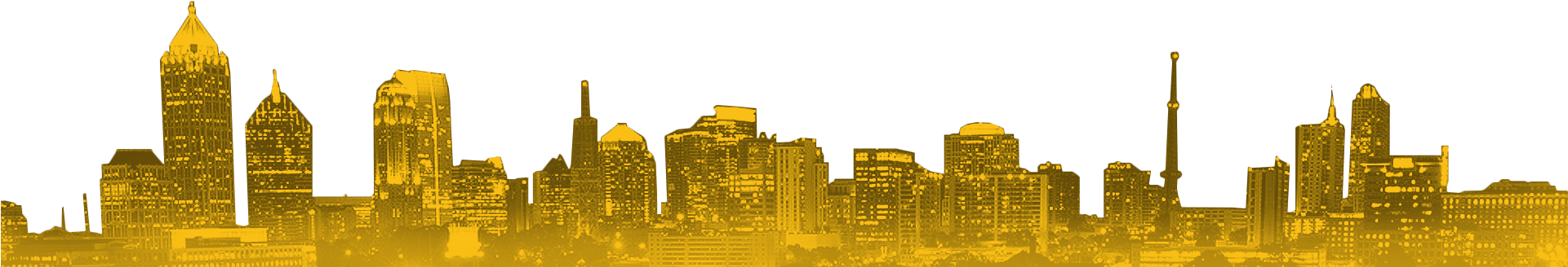 Little Five Points - Skyline (1920x443), Png Download