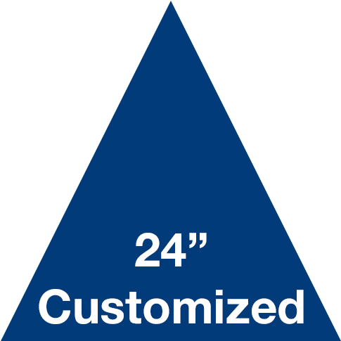 Blue Triangle Custom Warehouse Floor Tape Sign - Fire Door Keep Shut Sign (700x500), Png Download